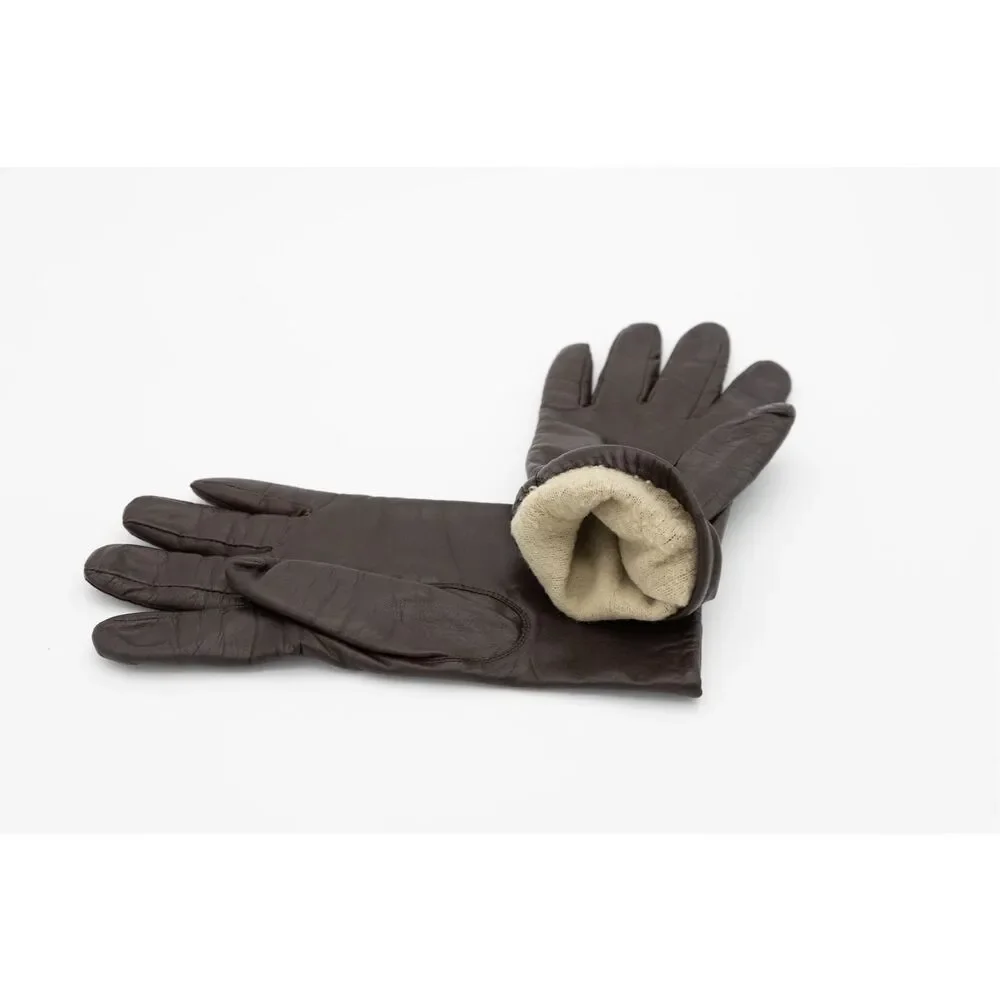 Vintage Brown Leather Gloves Thinsulate Lined Women’s Medium 1980s 90s‎ Winter